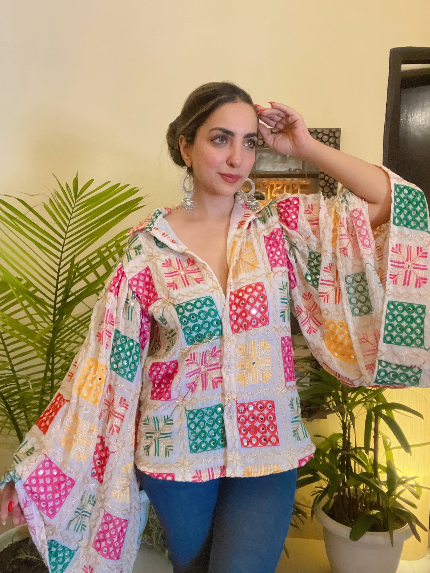 Phulkari flare chic- shirt