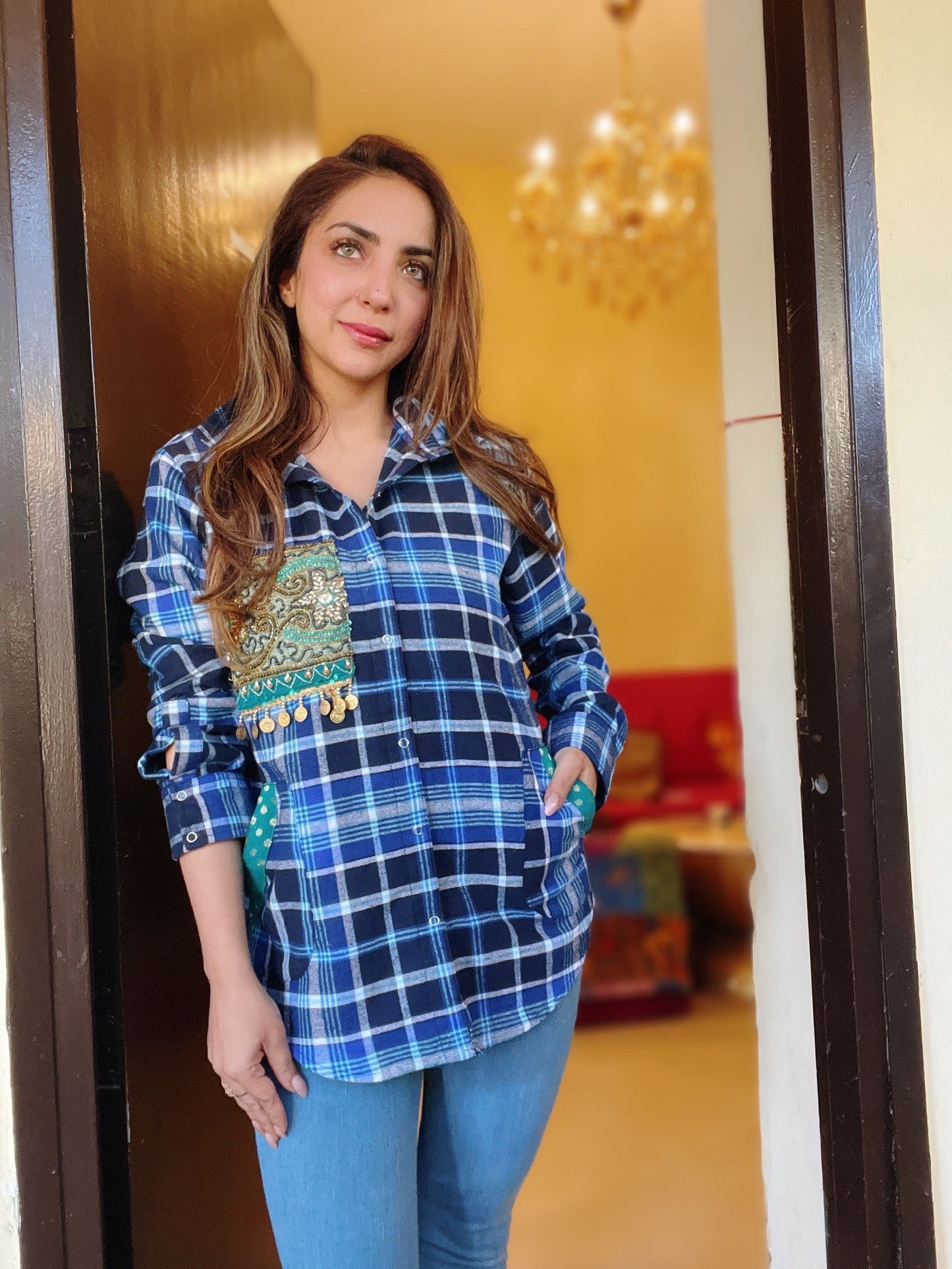 Plaid Banjara Shirt