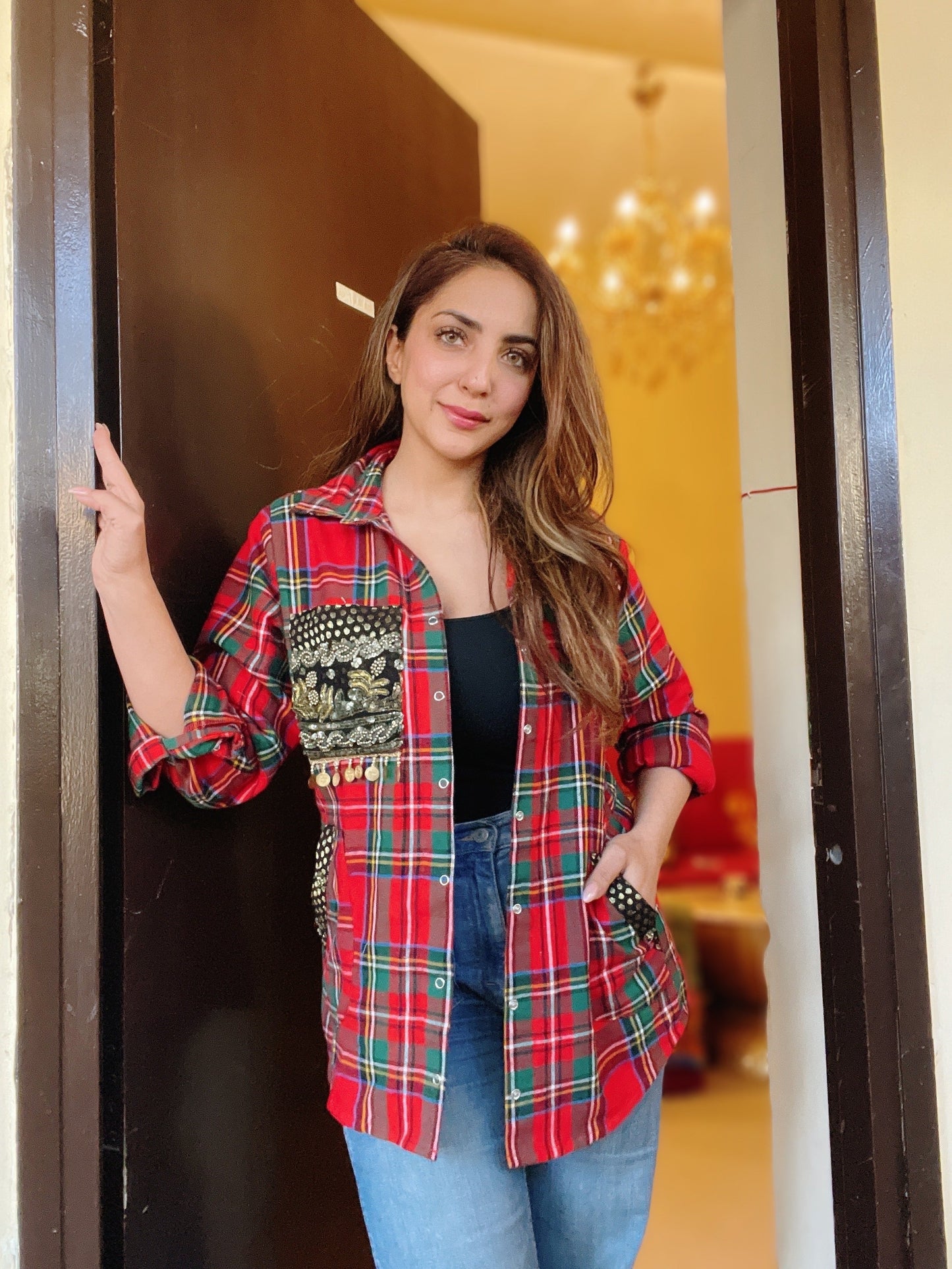 Plaid Banjara Shirt