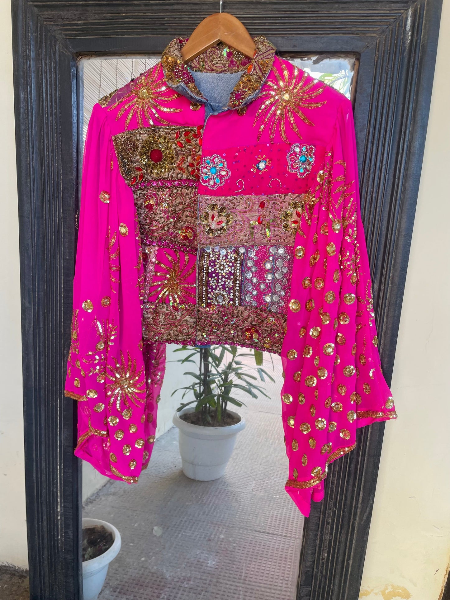 Pretty in pink kimono jacket