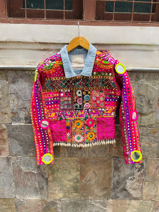 Gulabi Nazakat banjara crop jacket