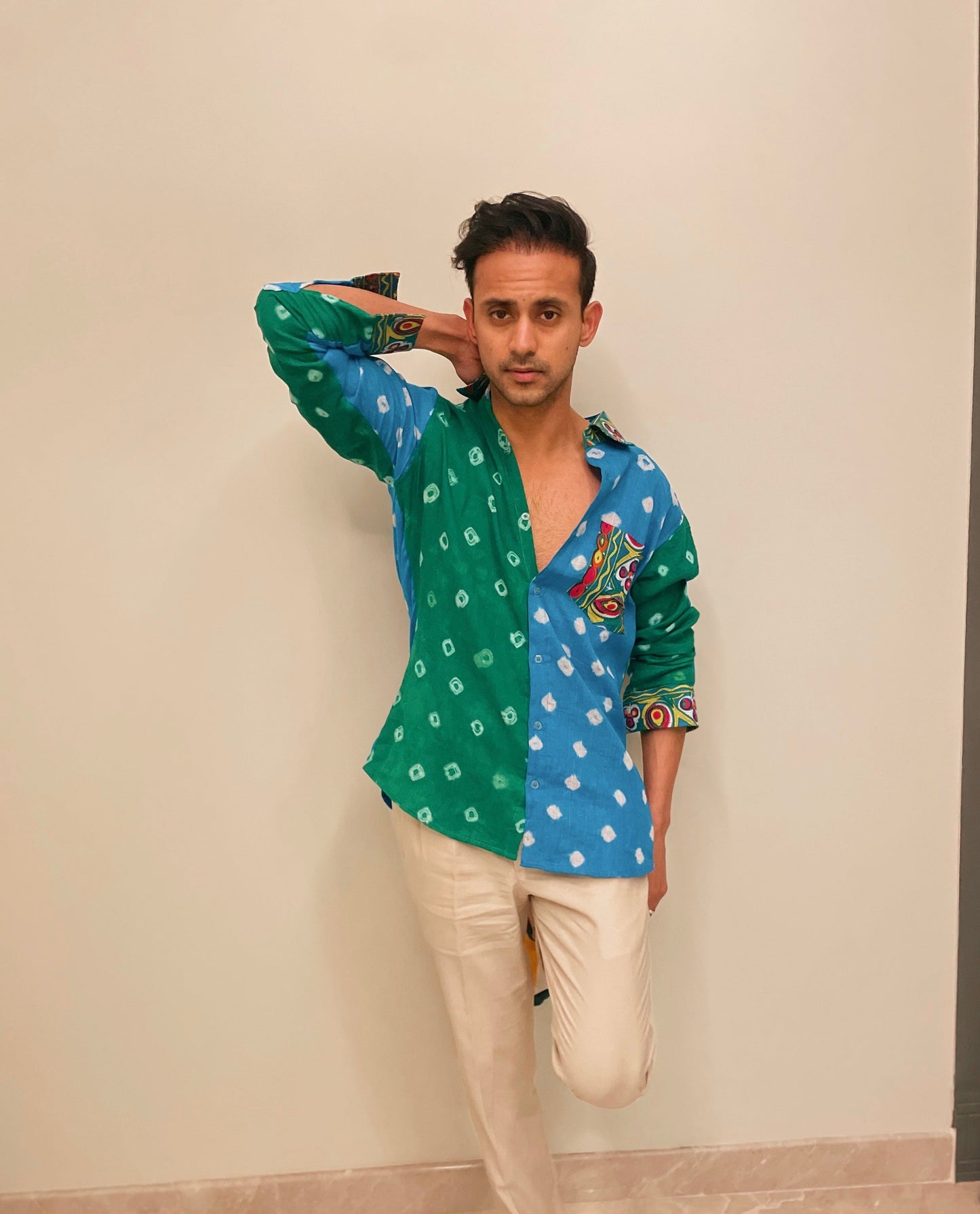 Men bandhini shirt