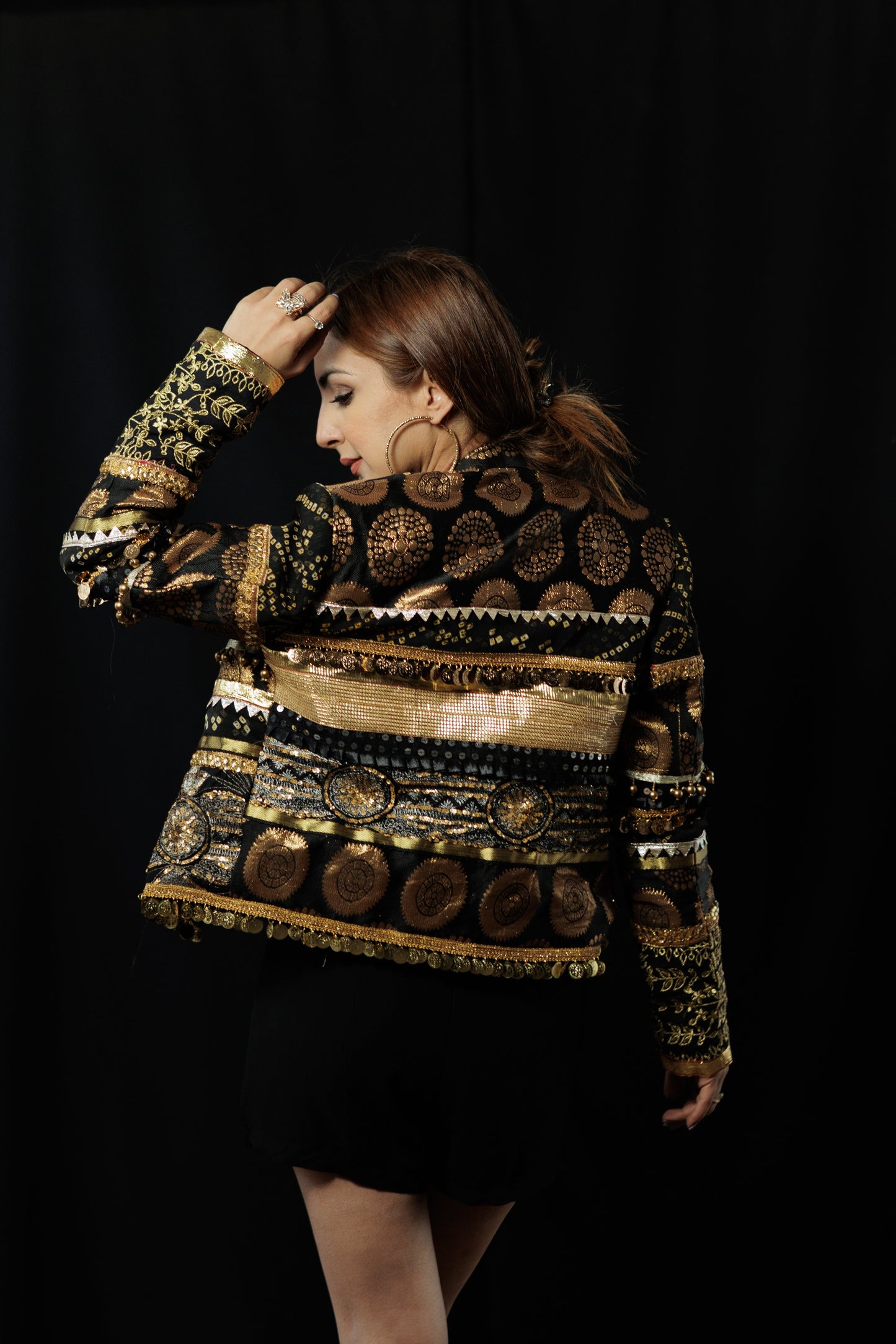 Black and gold Banjara jacket