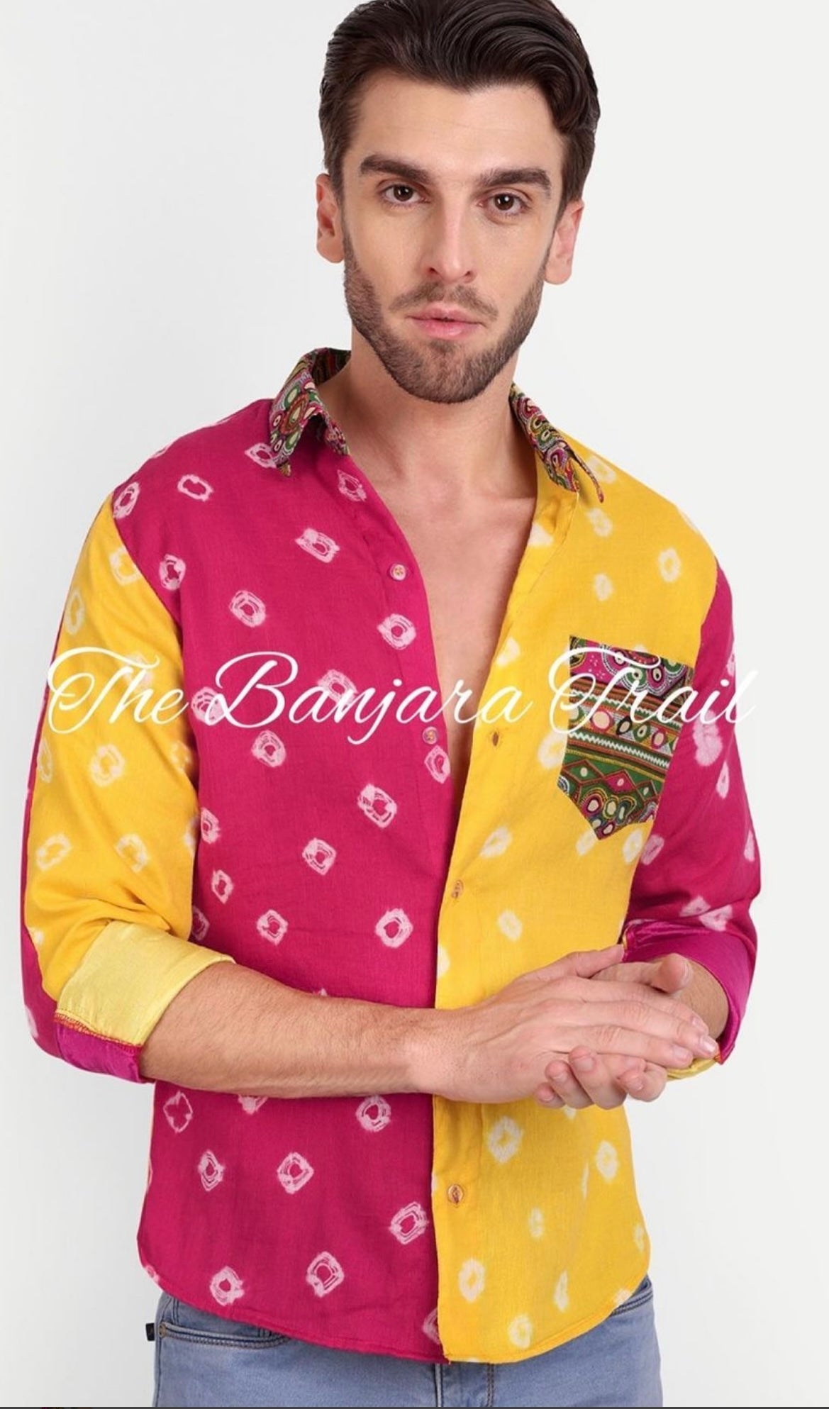 Men bandhini shirt