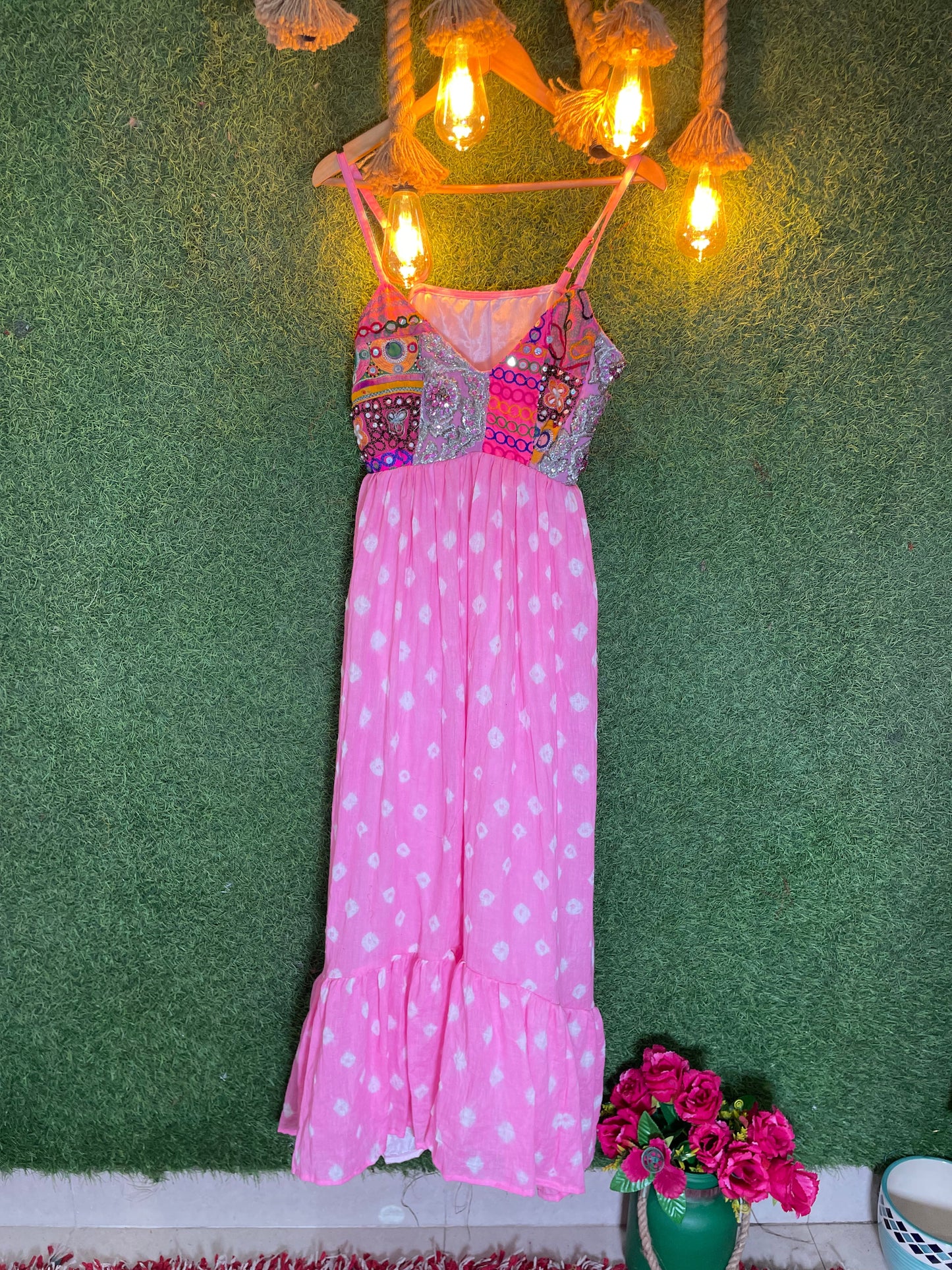 Barbie  bandhini maxi dress