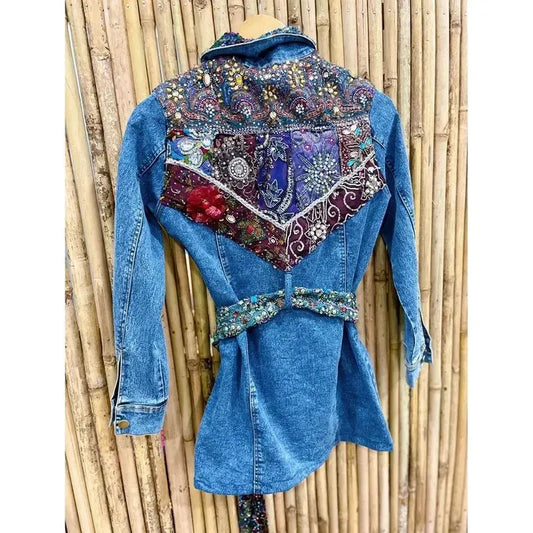 Long embellished jacket