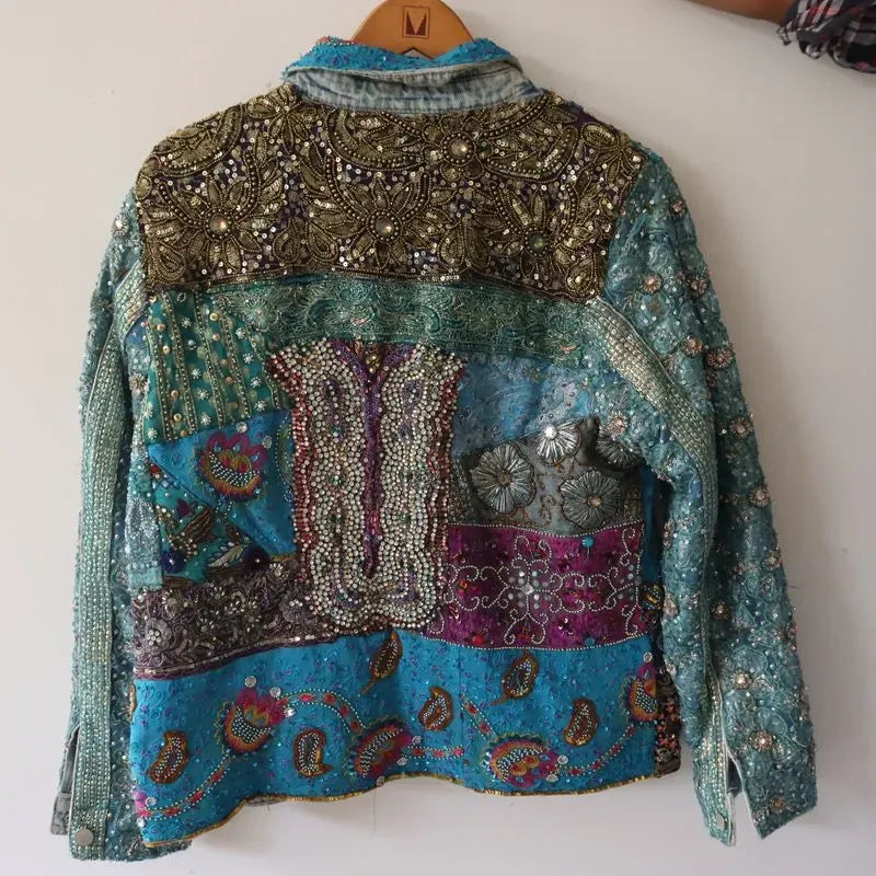 Embellished blue jacket