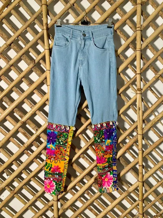 Floral embroidered banjara jeans