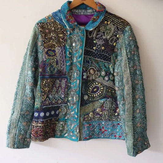 Embellished blue jacket