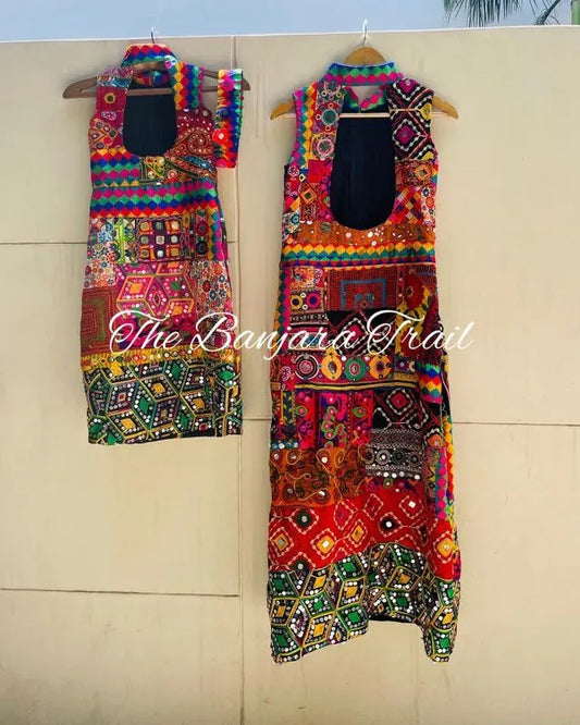 Short embroidered banjara jacket